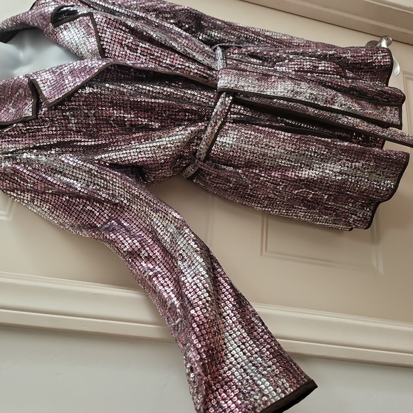 CHICO"S Sequin Snake Print Blazer - Picture 2 of 9